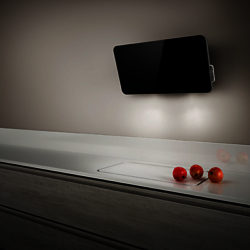 Elica Fantasia 80 Chimney Cooker Hood Black Glass